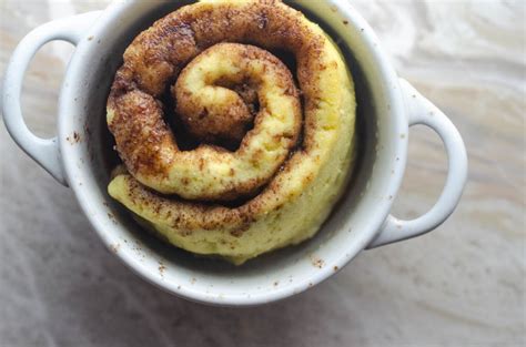 Microwave Cinnamon Roll Gluten Free Low Carb The Harvest Skillet