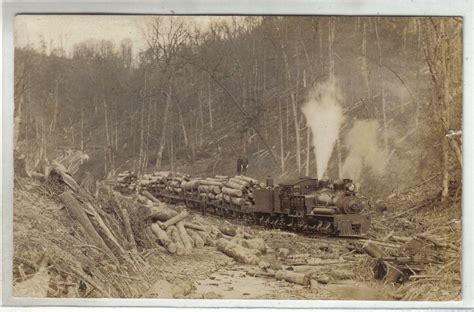 Preston Co Wv Narrow Gauge Timber Railroad Operating Near Breedlove