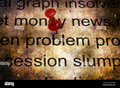 Push Pin On Problem Text Grunge Concept Stock Photo Alamy