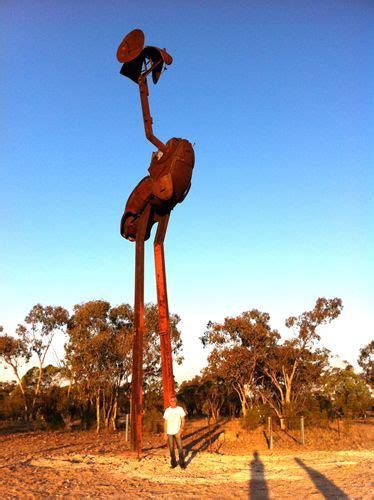 60 Tall Recycled Emu In New South Wales Outback Town Lightning Ridge