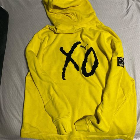 Limited Edition Rare Xo Yellow Hoodie By The Weeknd Depop