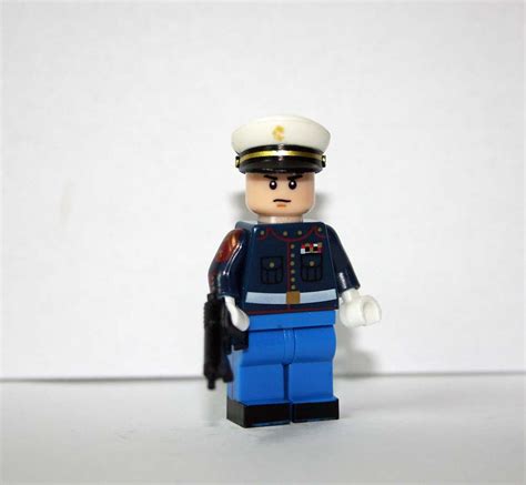 Marine Dress Blues Minifigure Minifigureoutlet