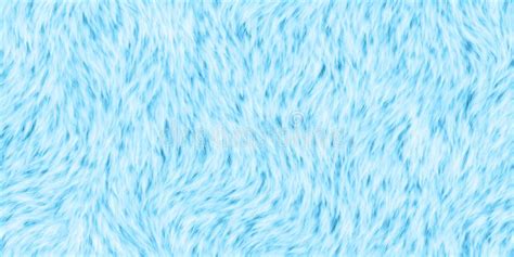 Seamless Soft Fluffy Light Pastel Blue Long Pile Animal Fur Background