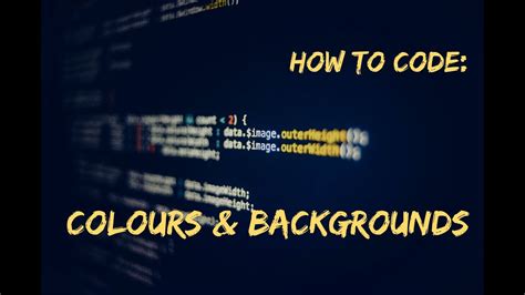 How To Code Background And Colours In Css In Notepad Youtube