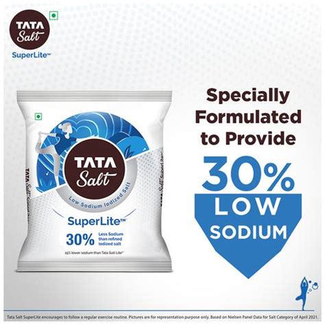 Buy Tata Salt Super Lite Iodized Salt 30 Less Sodium Online At Best Price Of Rs 51 Bigbasket
