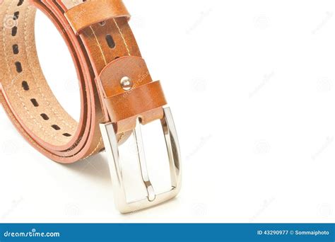Brown Leather Belt Stock Image Image Of Accessory Health 43290977
