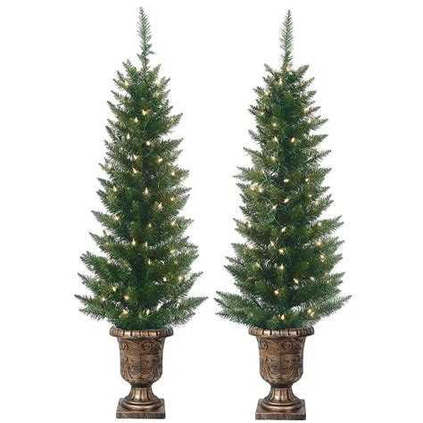 Potted Pre Lit Outdoor Christmas Tree Christmas Desserts 2021