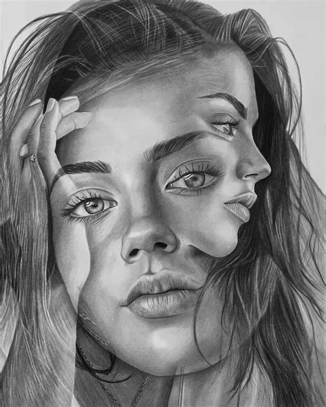 Pencil Portrait Drawing Download Background Crazy Life Anatomy Art