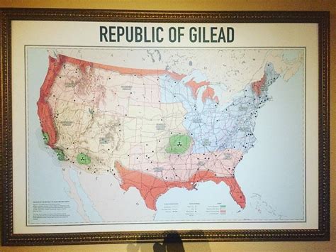 Spoilers S2 E13 New Gilead Map From Finale In La Thehandmaidstale