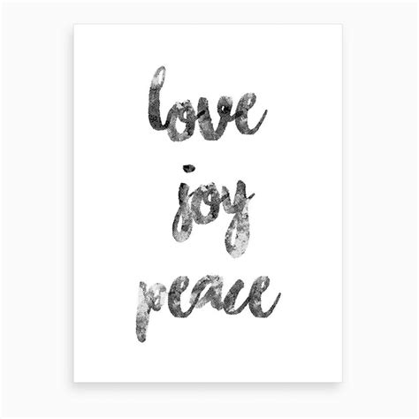 Love Joy Peace Art Print By Kookiepixel Fy