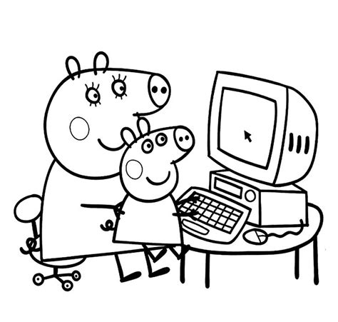 The peppa pig alphabet coloring pages below are fun and engaging, with fun illustrations for every letter. Peppa pig cartoon coloring pages for kids, printable free