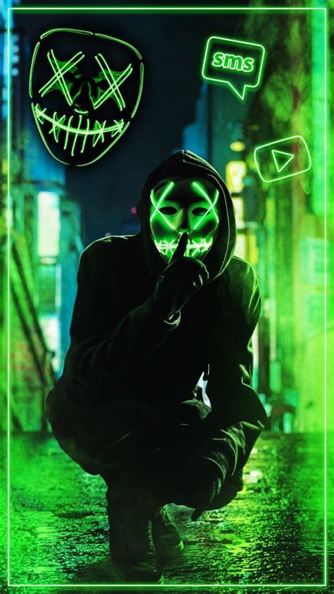 Neon Mask Wallpapers Top Free Neon Mask Backgrounds