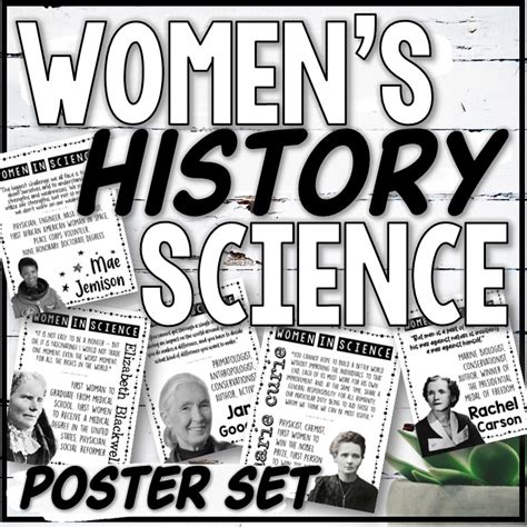 Women In Science Poster Set Made By Teachers