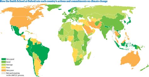 Map Countries Actions And Commitments On Climate Change Climate