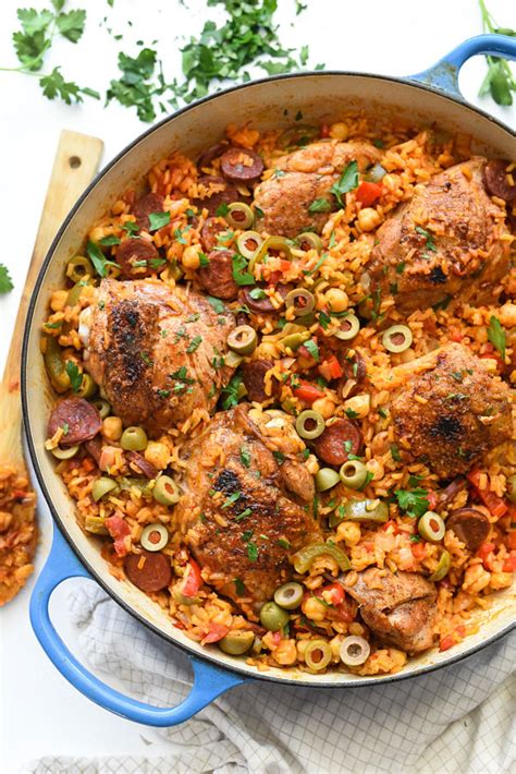 Spanish Chicken and Rice Recipe | foodiecrush.com
