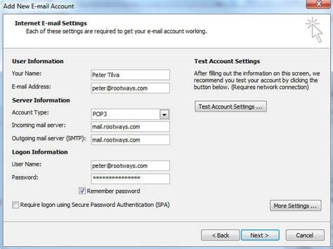 Instructions To Setup Your Cpanel Email In Outlook