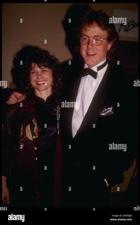 Hollywood Ca Usa Actor Harry Anderson And Wife Are Shown In An
