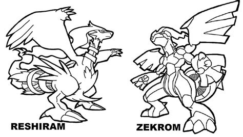 Reshiram Coloring Pages Free Printable Coloring Pages For Kids