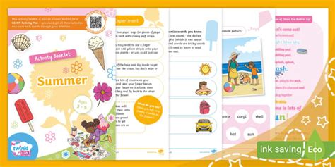 Summer Activity Booklets For Kids Twinkl