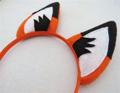 Fox Ears Fox Headband Animal Ears Fox Costume Accessory Orange