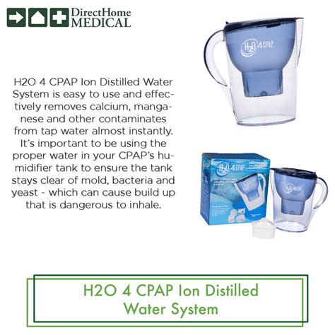 Find out how to make distilled water in this article from howstuffworks. H2O 4 CPAP Ion Distilled Water System is easy to use and ...