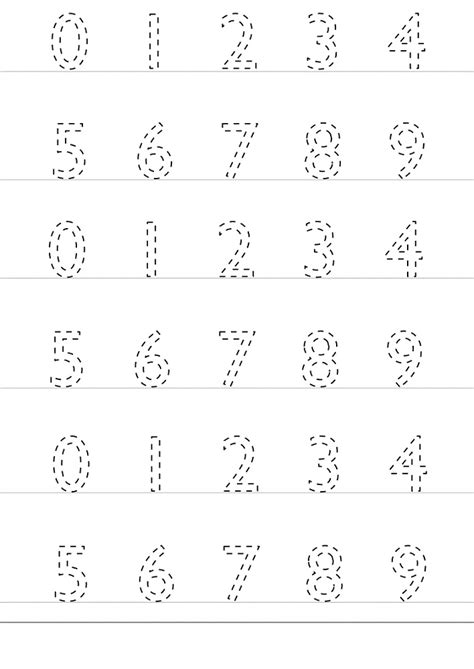 This worksheet having both number tracing activity and counting with picture for coloring. Trace Number Worksheets for Preschoolers | Educative Printable