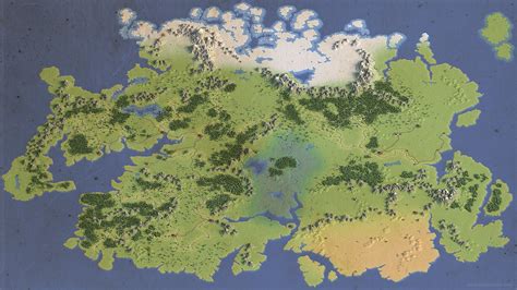 Blank Fictional World Maps