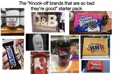 The “knock Off Brands That Are So Bad Theyre Good” Starter Pack Rstarterpacks Starter