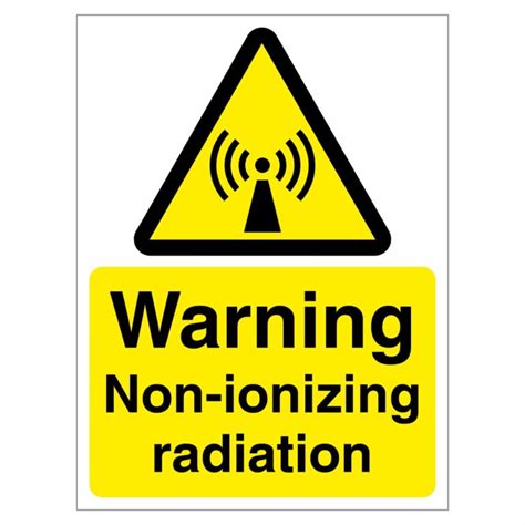 Warning Non Ionizing Radiation Sign Aston Safety Signs