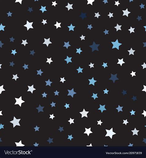 Random Star Pattern Seamless Royalty Free Vector Image