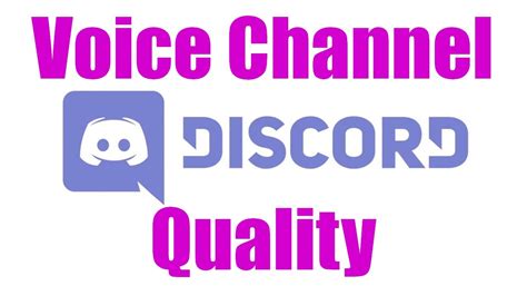 Overall it's really great if you don't have a mic or if it's broken. How To: Change Voice Channel Quality in Discord - YouTube