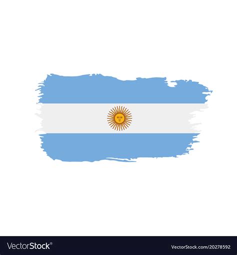 Argentina Flag Royalty Free Vector Image Vectorstock