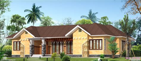 Eco Friendly Single Floor Kerala Villa House Design Plans