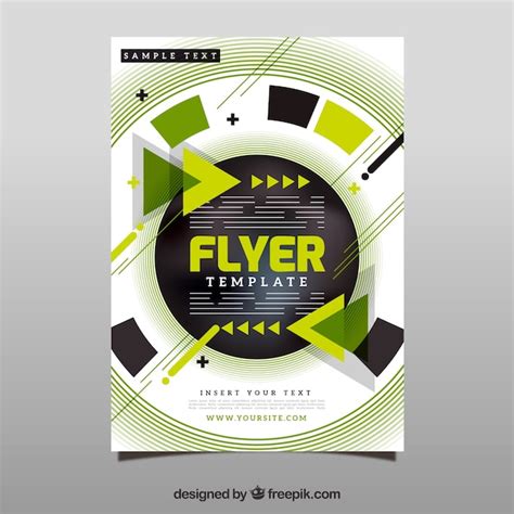 Free Vector Creative Abstract Flyer Template