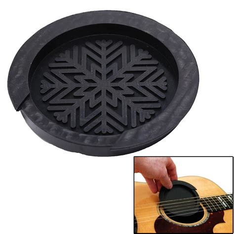 Acoustic Guitar Sound Hole Cover Flexible Rubber Block Stop Plug