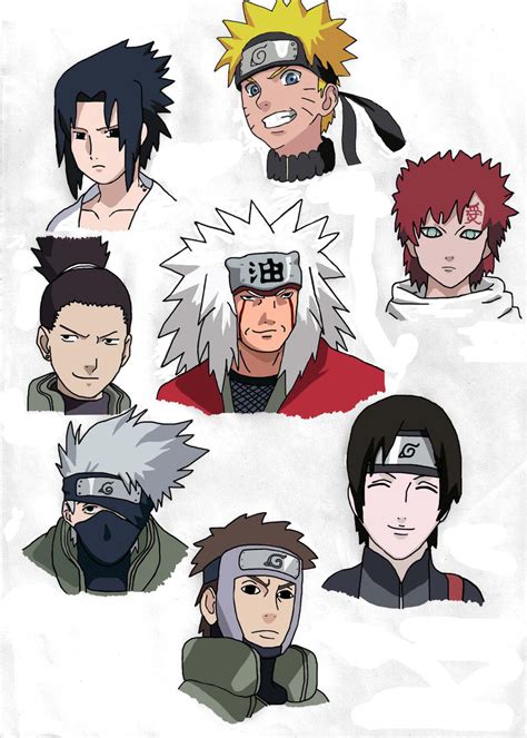 Naruto Characters Coloured By Gaara240497 On Deviantart
