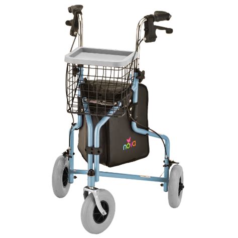 Traveler 3 Wheel Rolling Walker Rollator By Nova Model