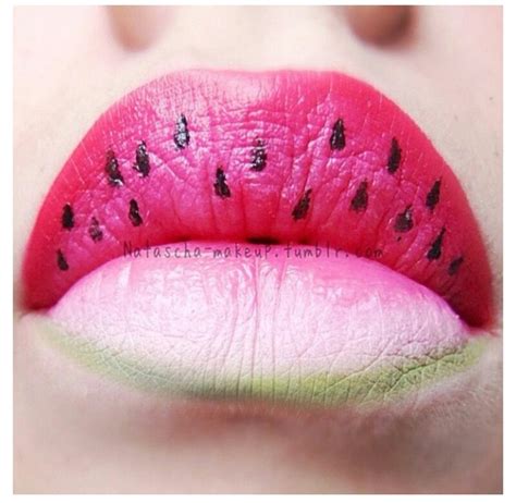 Watermelon Lips Watermelon Makeup Lips