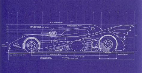 Build Your Own 1989 Batmobile Using These Blueprints Autoevolution