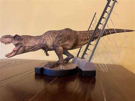 Jurassic Park Breakout T Rex Statue Jurassic World Chronicle Collectibles 3931987021