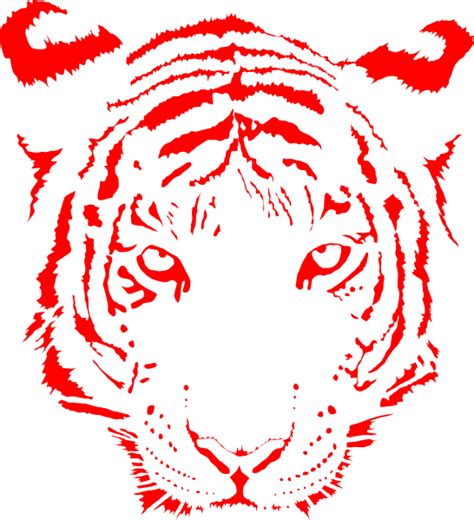 Tiger Red Clip Art At Clker Com Vector Clip Art Online Royalty Free