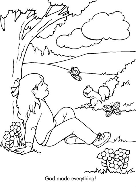 God Made Everything Coloring Page Sermons4kids