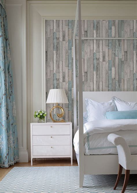 Shop Barn Board Grey Thin Plank Wallpaper From The Essentials Collection Burke Decor