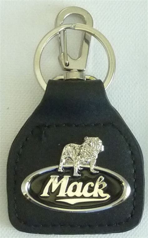 Mack Truck Genuine Leather Keyringkeyfob