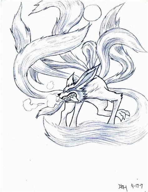 Nine Tail Demon Fox By Novedlove On Deviantart Naruto E Sasuke
