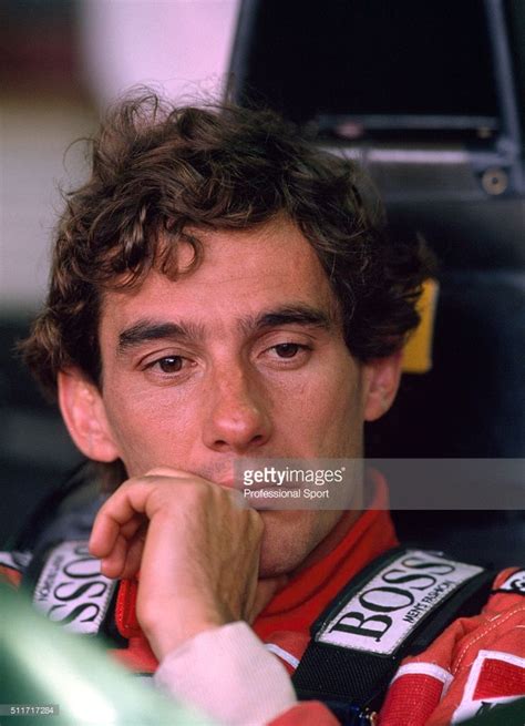 Ayrton Senna Of The Mclaren Honda Team During The F1 Testing Held At