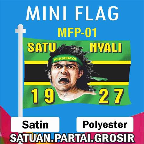 Jual Mini Flag Persebaya Bendera Mini Motif Persebaya Bendera Mini