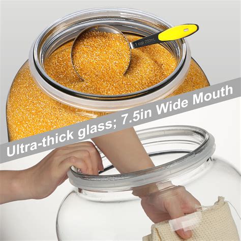 Mua Daitouge Large Glass Jars With Lids Gallon Ml Glass