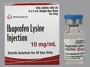 ibuprofen lysine pf intravenous  side effects interactions
