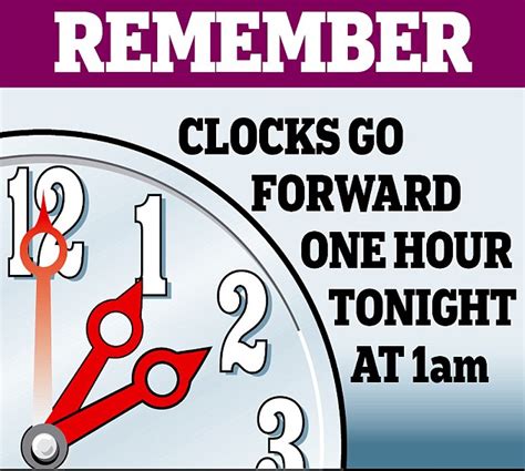Clocks Go Forward Uk Hour Joela Salomi